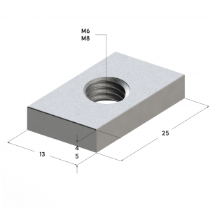 Гайка профиля 28 5F М8 (900/100 шт/кор)
