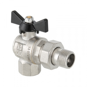 Кран шаровый угловой с полусгоном 3/4