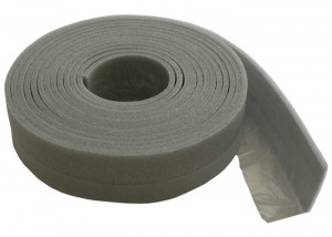 Лента демпферная 100х10мм (по 25 пог.м) СУПЕР (с фартуком)