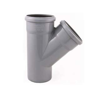 Тройник ПП 110х110/45гр вн.кан.  ТЕВО