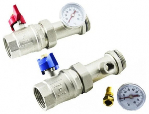 Кран шаровый с полусгоном 1