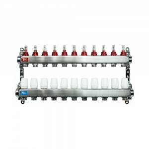 Коллекторный блок из нержавеющей стали с расходомерами 1