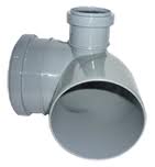 Фото Отвод ПП 110х 90 с выходом 50 (правый). 300111050п