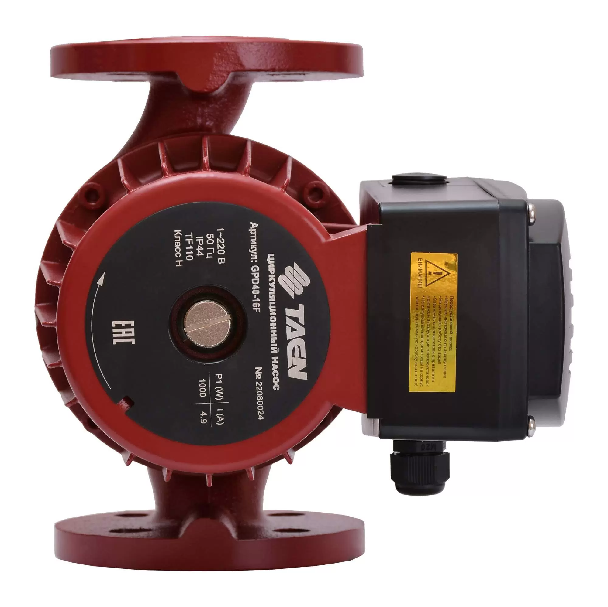 Циркуляционный насос TAEN GPD80-12F с фланц.присоед-м Ду 80 (220В, 1 скорость)