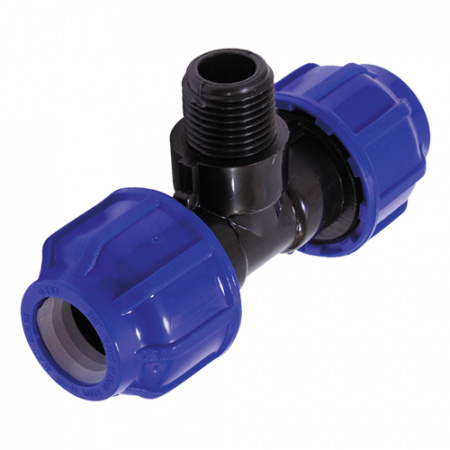 Тройник ПЭ раз.НР 32х3/4x32