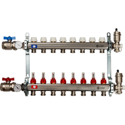 Коллектор из нержавеющей стали в сборе с расходомекрами 1