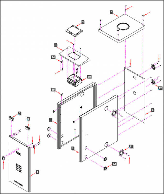 Взрывная схема котла Navien GST 49-60k и инструкции с кодами ошибок