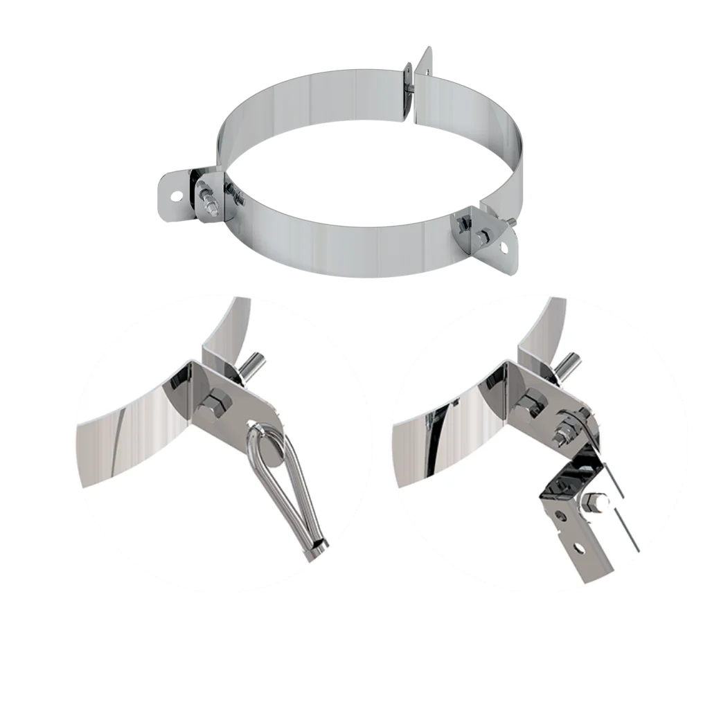 Хомут под растяжку составной (430) Ф210