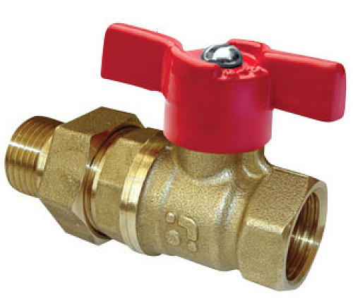 Кран шаровый с полусгоном  3/4