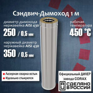 Труба утепленная Corax