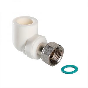 Угольник с накидной гайкой PP-R 25-1 (75/5) Valtec