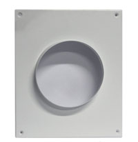 Фото Фланец 110 (площадка торцевая металлическая белая). 110ПТМ