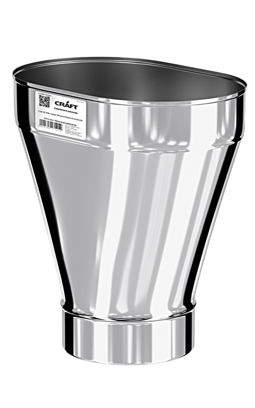 Craft Oval переход с круга (П) на овал (М)  0,33м 100х200 (316/0,5) Ф115