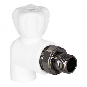 Кран шаровый угловой PP-R  25-3/4 (45/5) TEBO