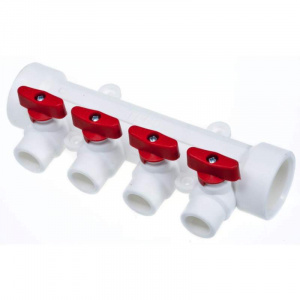 Коллектор 40х20х4 вых. красн.