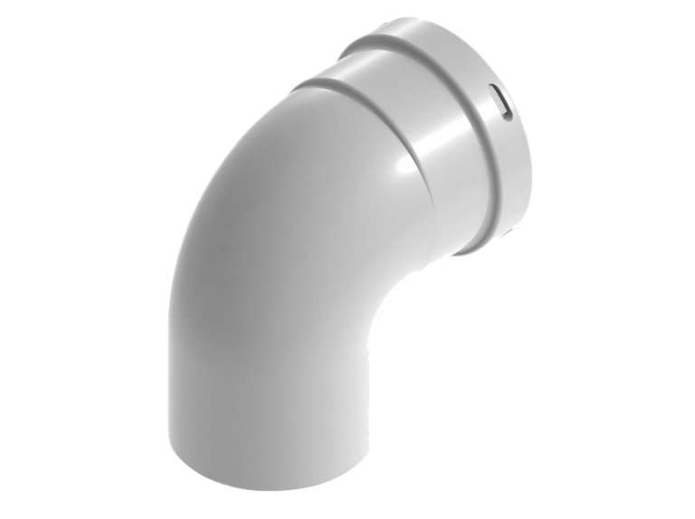 Колено утепленное d80-100, 45 град.