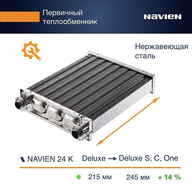 Первичный теплообменник Navien