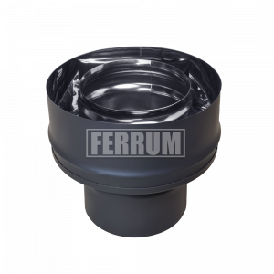 Старт-сэндвич 150х210 (430/0,8 мм + нерж / эмаль /600° черная) Феррум