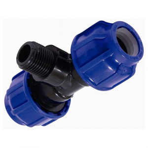 Тройник ПЭ раз.НР 20x1/2x20