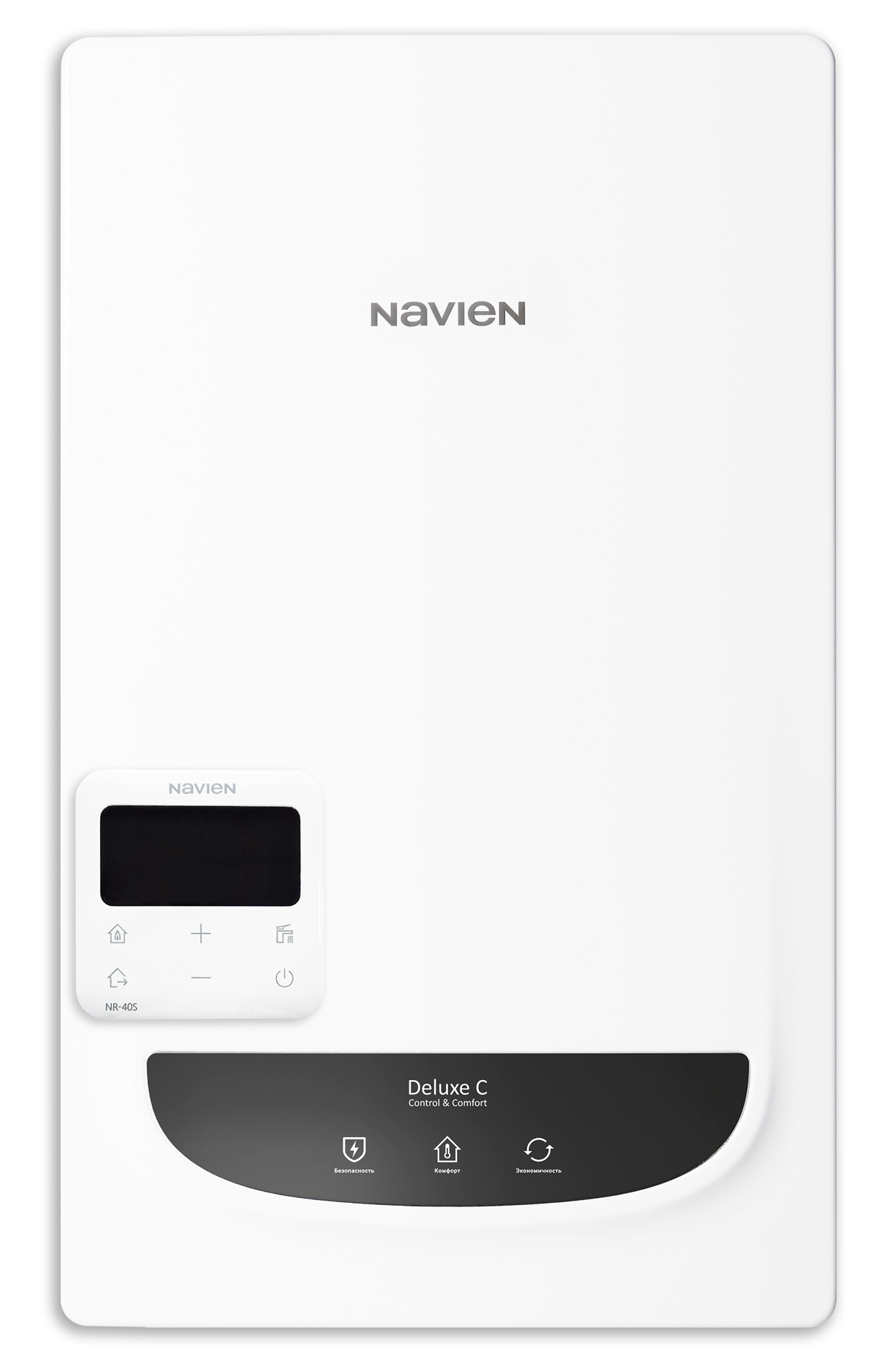 Котел газовый NAVIEN Deluxe C - 24k PRO COAXIAL White Comfort, двухконтурный, закрытая, настенный
