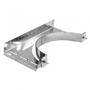 Хомут (кронштейн) стеновой 400 (430/0,5мм + нерж.) Феррум Хомут (кронштейн) стеновой 400 (430/0,5мм + нерж.) Феррум