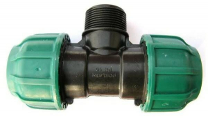 Тройник ПЭ раз.НР 32x1 1/4x32