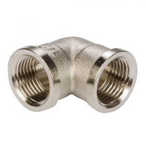 Уголок резьбовой (отвод) никель 2