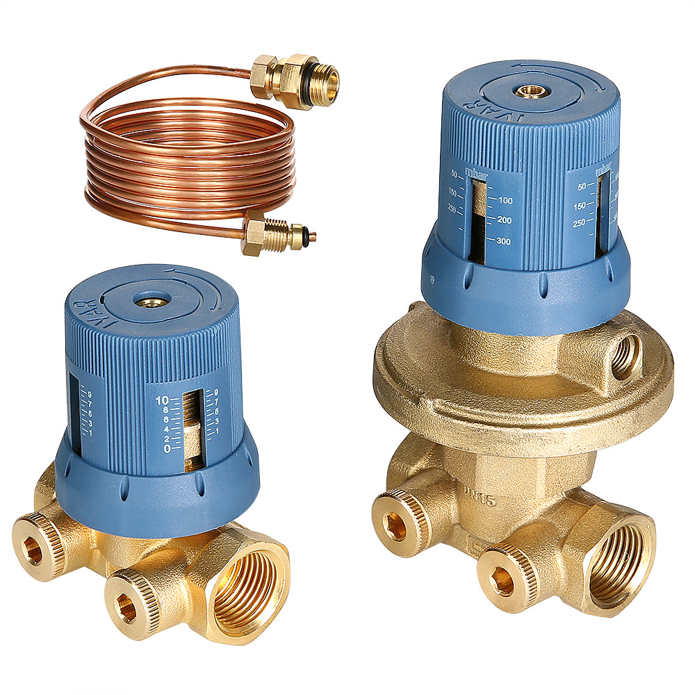 Автоматич. регулятор перепада  давл. в компл. с запорно-регулир клапаном, 1/2