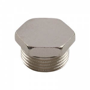 Заглушка для трубы с наружной резьбой никель 3/4