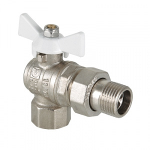 Кран шаровый угловой с полусгоном 1/2 Кран шаровый угловой с полусгоном 1/2