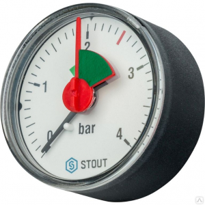 Манометр аксиальный. Корпус Dn 50 мм 1/4