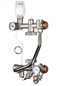 Насосно-смесительный узел без насоса, монтаж.длина насоса 200мм, 130мм  VT.TECHNOMIX.0.130