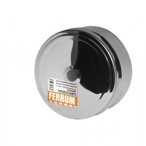 Заглушка внутренняя 140 (430/0,5мм) нержавеющая сталь Феррум (для ревизии)