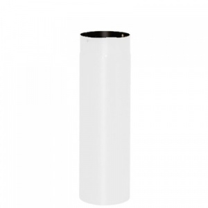 Дымоход 130 (L=1,0) (430/0,5мм)  RAL 9016 глянцевая (цв.белый)