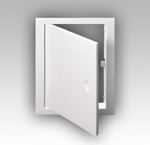 Люк-дверца ревизион. 460х460 с фланцем 400х400 с ручкой стальная с покрытием полимерной эмалью