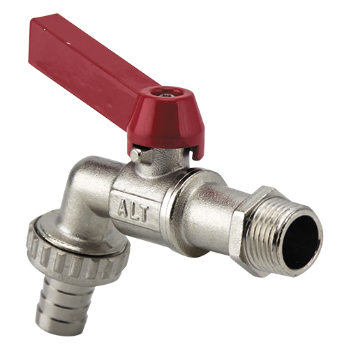 Кран шар.поливочный с латун. штуцером 1/2  (водоразборный)