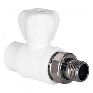Кран шаровый прямой PP-R  20-1/2 (60/10) TEBO