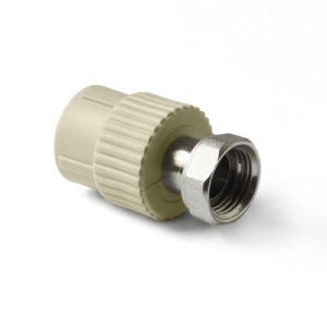 Муфта с накидной гайкой PP-R 25-1 (серый цв.)