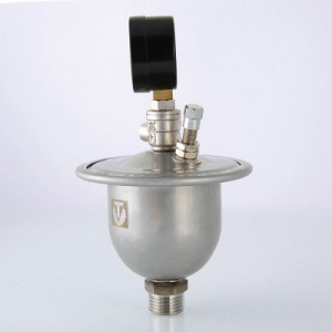 Гаситель гидроударов мембранный с манометром ValTec