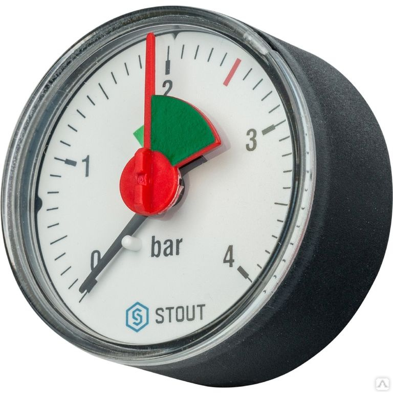 Манометр аксиальный. Корпус Dn 50 мм 1/4