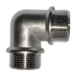 Уголок резьбовый никель  1/2