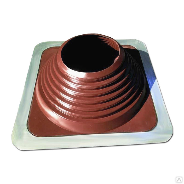 Проходник для крыш прямой №8 (178-330мм) коричневый, силикон Феррум