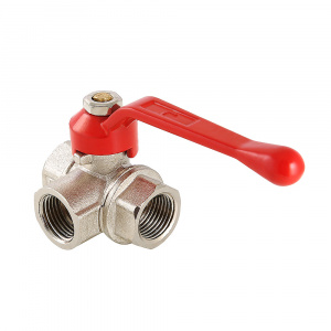 Кран шаровый трехходовой, тип L 1/2