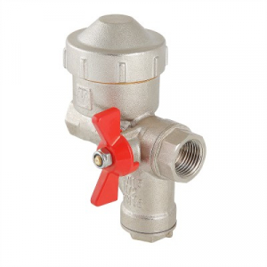 КФРД - Кран шар. со встроенным фильтром и редуктором давления, рукоятка бабочка 1/2