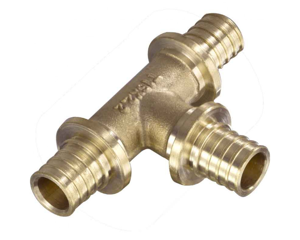 Тройник 20х16х16 мм для труб из сшитого полиэтилена аксиальный AltStream