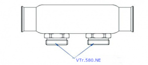 Ниппель-переходник 1/2 евроконус нр-нр НИКЕЛЬ