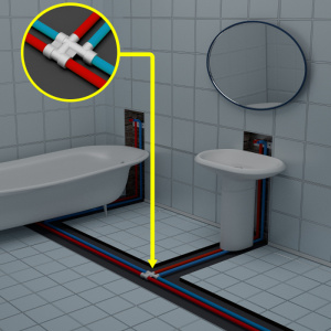 Распределительный блок 25х20 TEBO